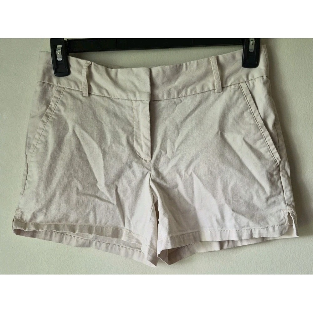 Ann Taylor Loft The Riviera Women's Chino Shorts Beige Cotton Blend Size 2